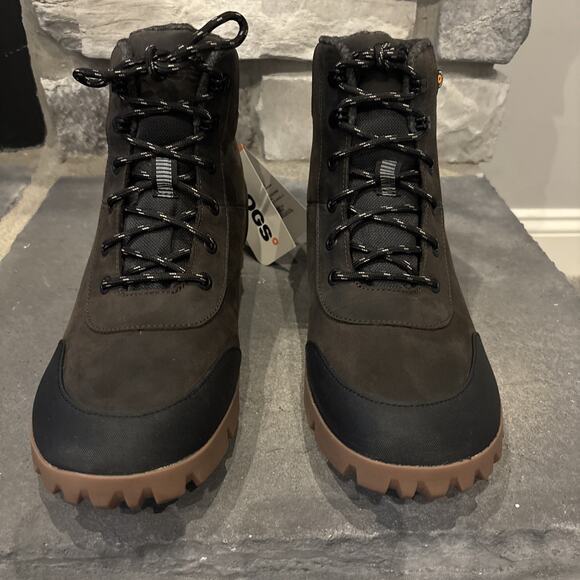 Bogs M Arcata Urban Leather Mid Chocolate Size 11.5 Waterproof 72909-202 - Picture 3 of 12